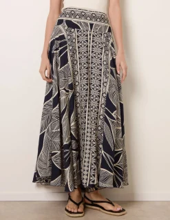 Deep Waist Extra Wide Flowy Trousers