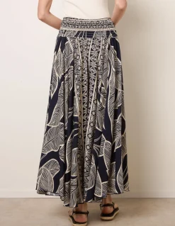 Deep Waist Extra Wide Flowy Trousers