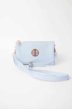 Detailed Zip Up Purse With Detachable Strap