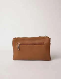 Detailed Zip Up Purse With Detachable Strap