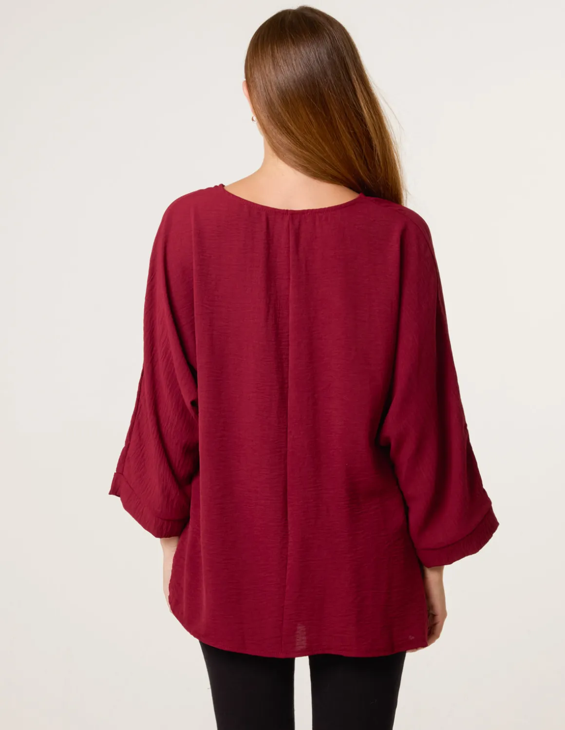 Detail Side Gathered Blouse