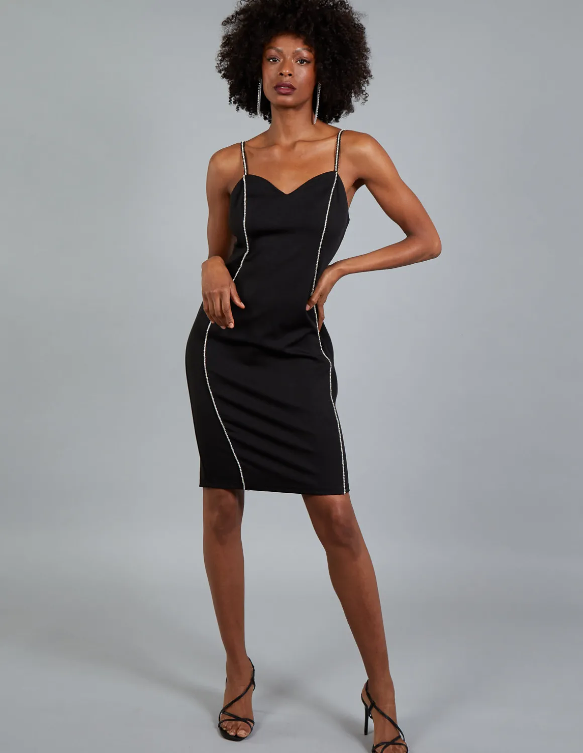 Diamante Detail Bodycon Dress
