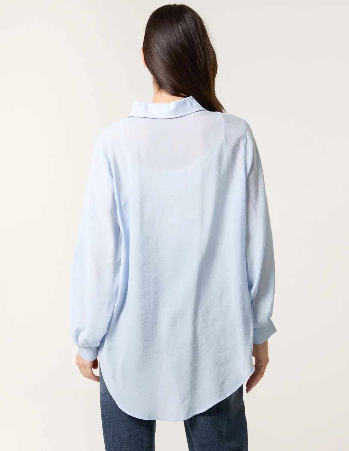 Diamante Detailed Classic Shirt