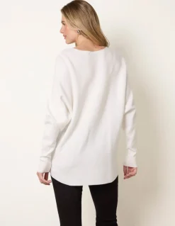 Diamante Embellished Batwing Jumper