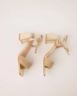 Diamante Front Small Healed Sandals