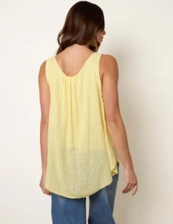 Double Layer Scoop Neck Vest