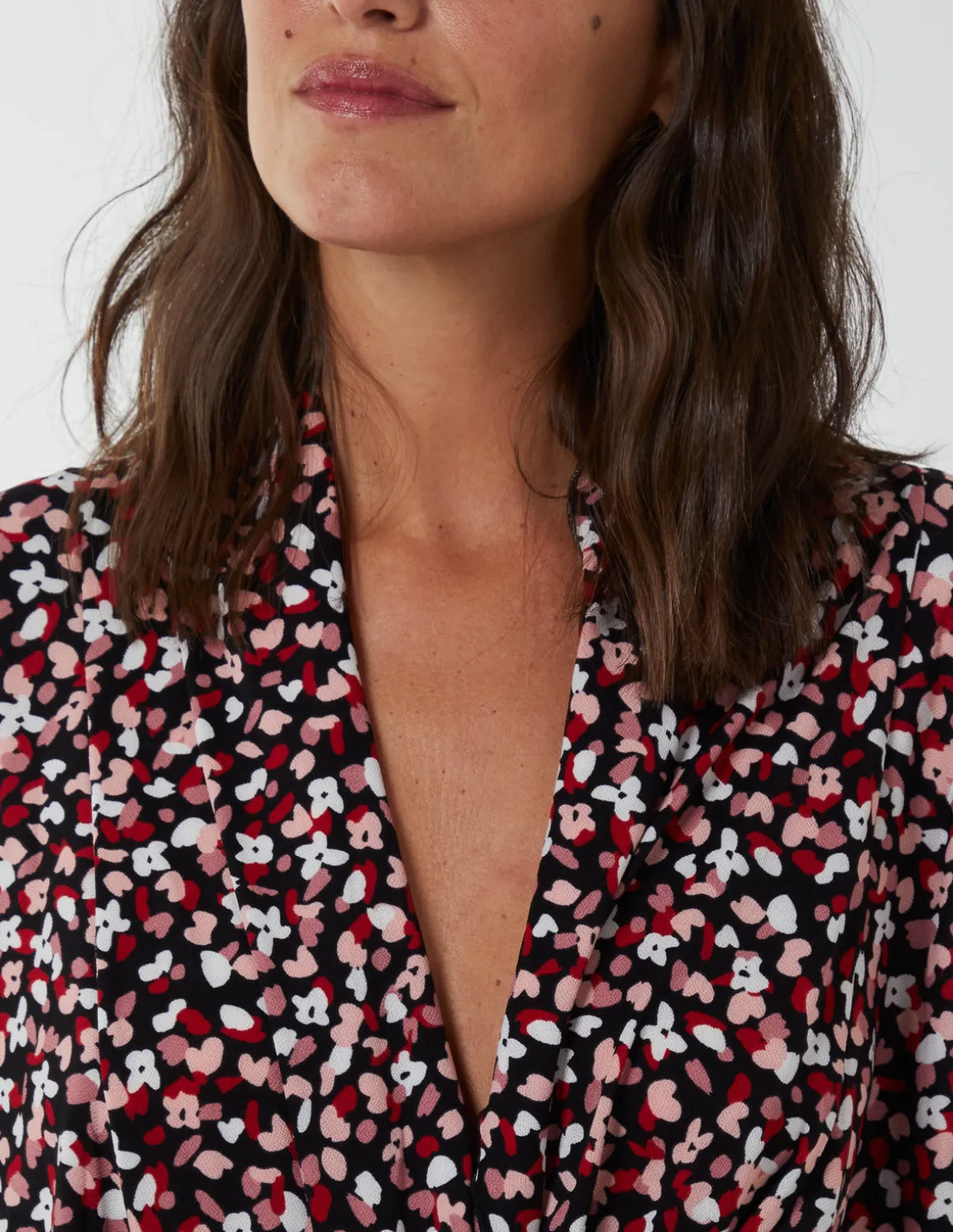 Draped Dip Hem Long Top