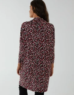 Draped Dip Hem Long Top