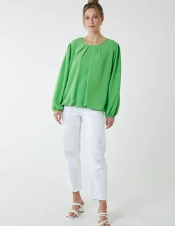 Elasticated Blouson Hem Blouse
