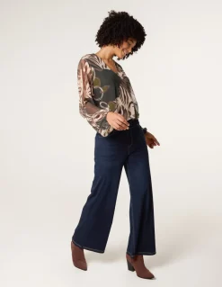 Elasticated Washed Jeans