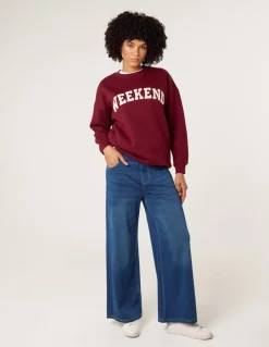 Elasticated Washed Jeans