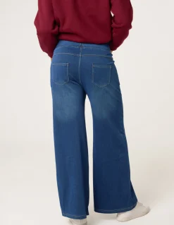 Elasticated Washed Jeans