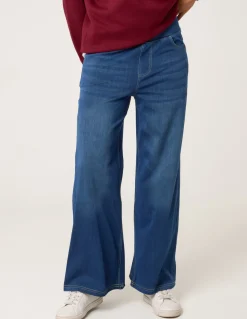 Elasticated Washed Jeans