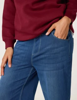 Elasticated Washed Jeans