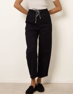 Elastic Waist Drawstring Trousers