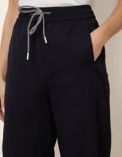 Elastic Waist Drawstring Trousers