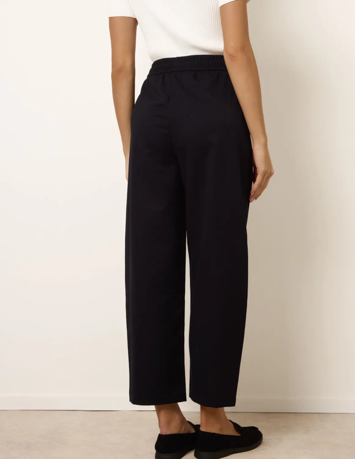 Elastic Waist Drawstring Trousers