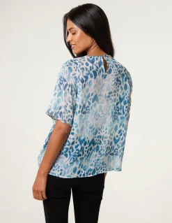 Embellished Chiffon Top