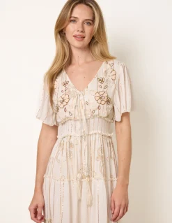 Embellished Midi Dress