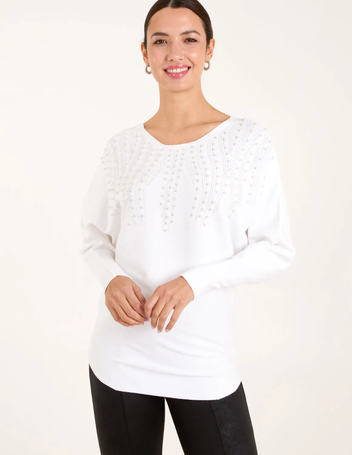 Embellished Pearl Knitted Jumper