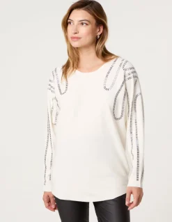 Embellished Shoulder Jumper