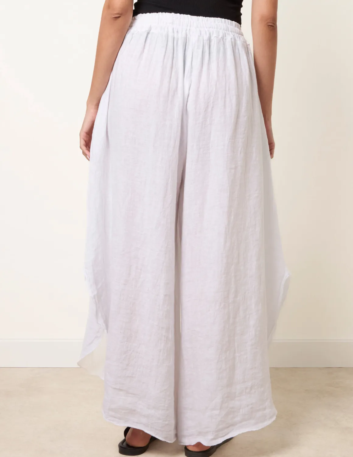 Extreme Wide Leg Linen Trousers