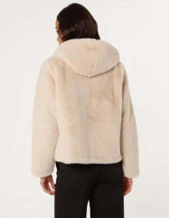 Faux Fur Hooded Jacket