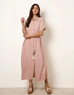 Floral Cutwork Embroidery Dress