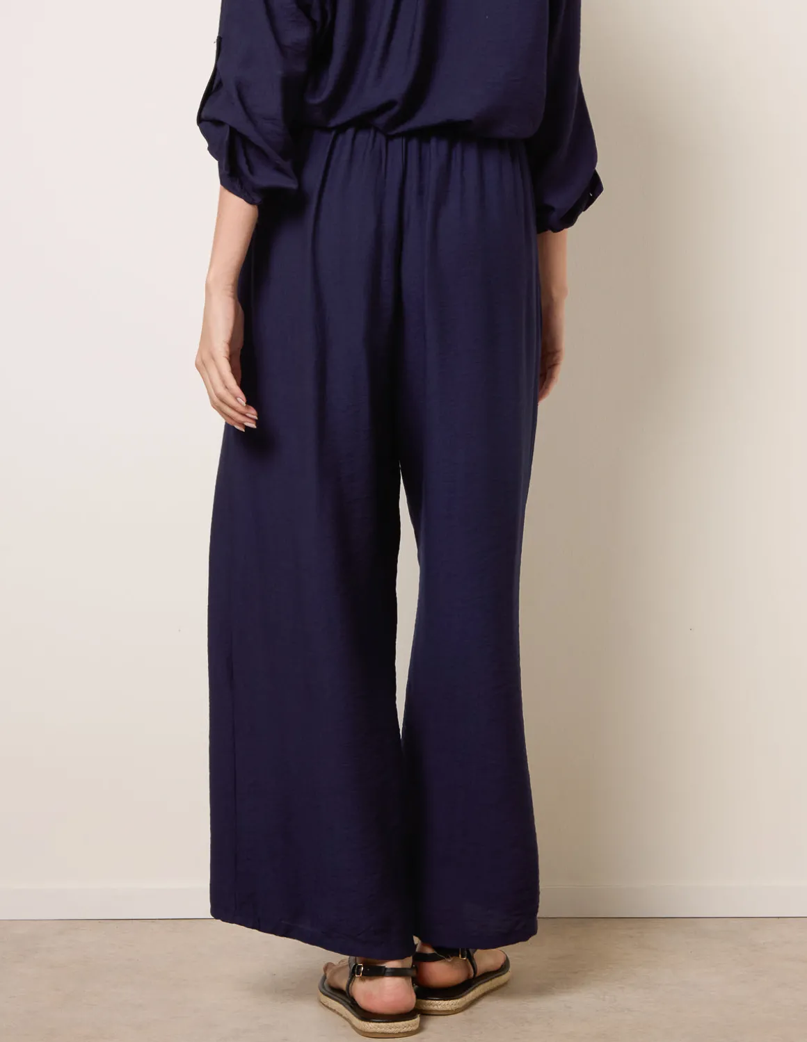 Floral Embroidery Trousers