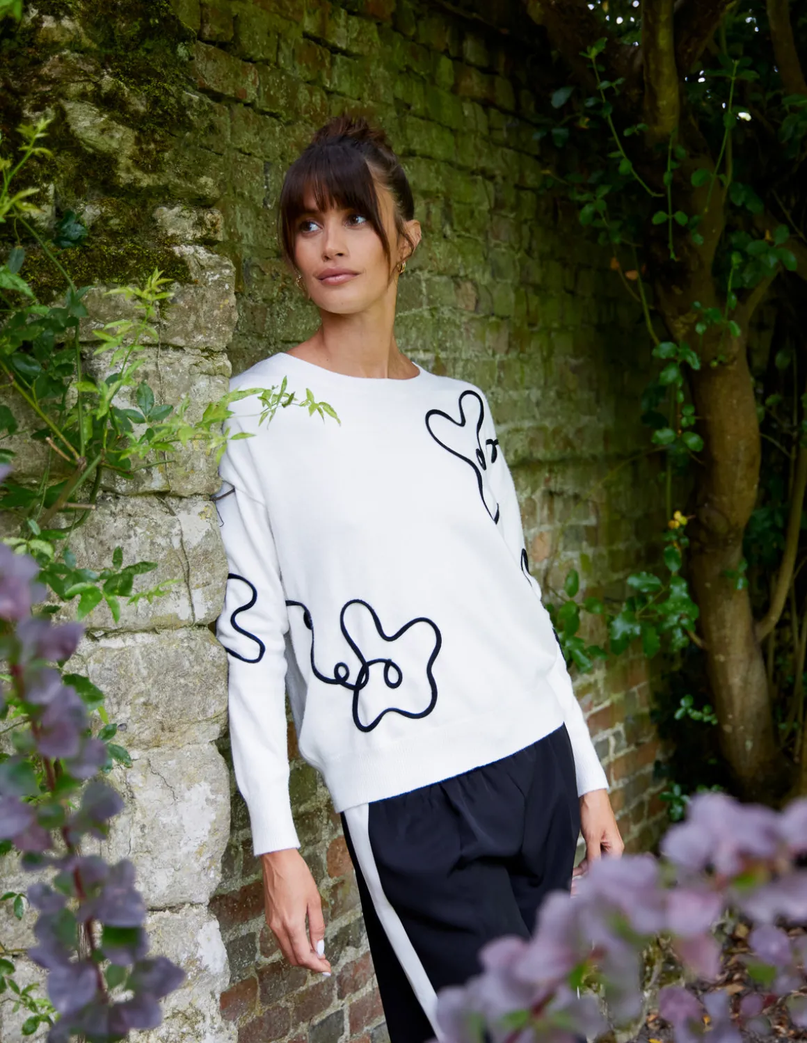 Floral Pattern Sweater
