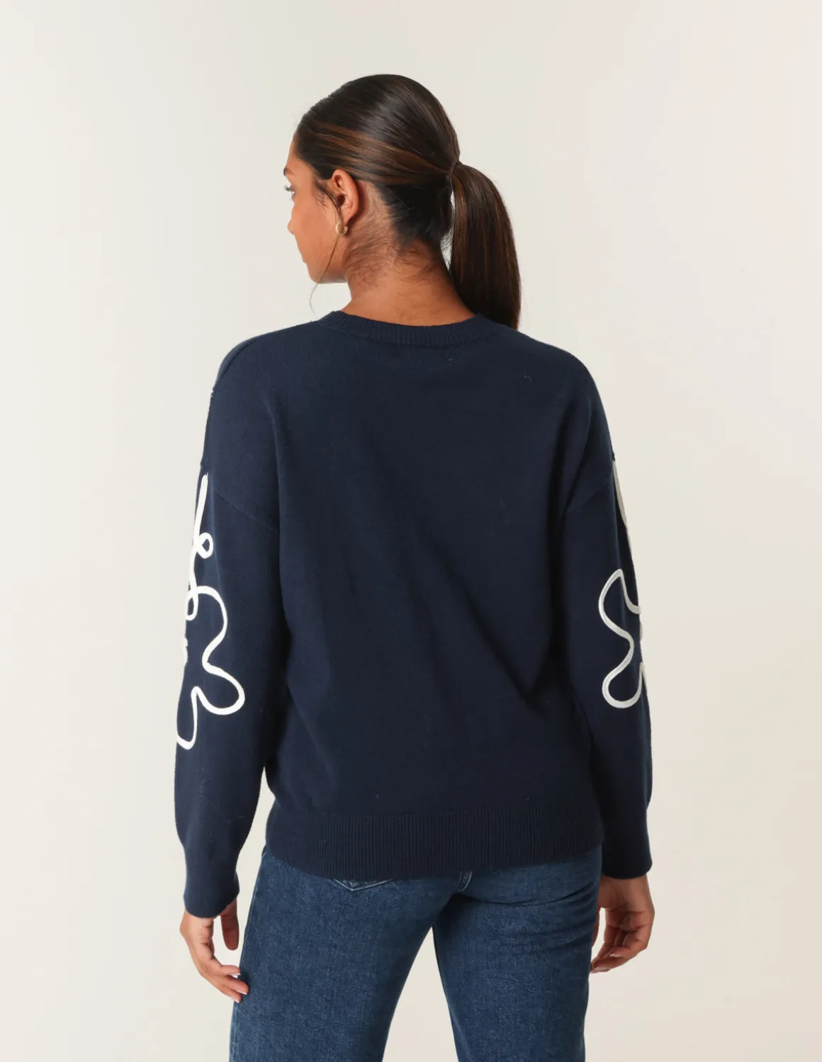 Floral Pattern Sweater