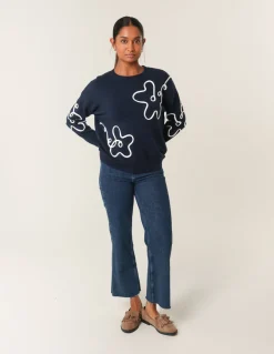 Floral Pattern Sweater