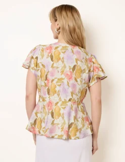 Floral Peplum Top