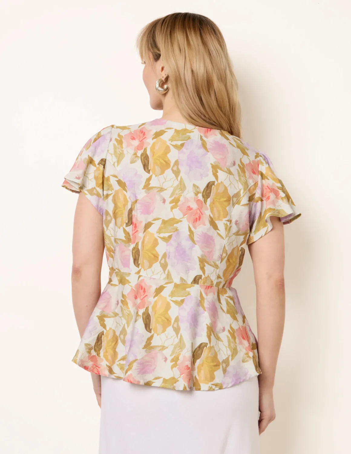 Floral Peplum Top