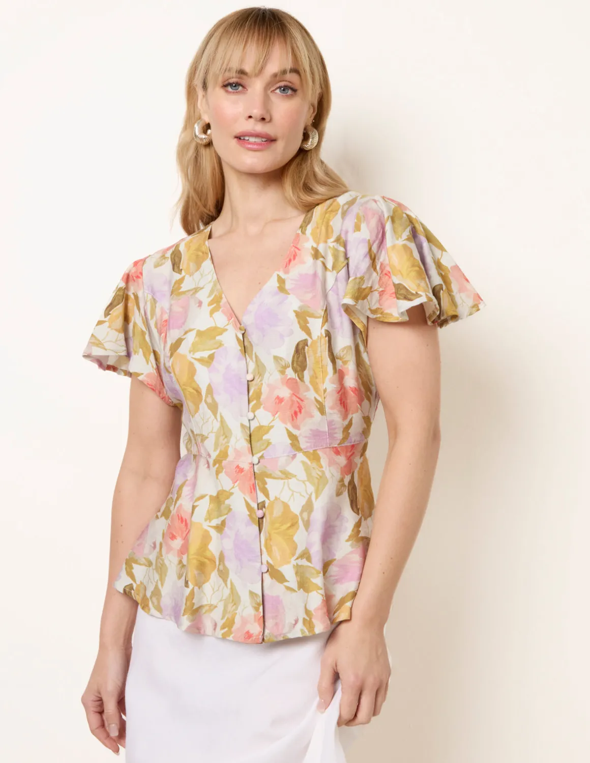 Floral Peplum Top