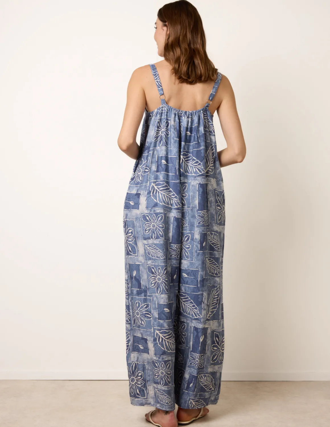 Floral Printed Oversized Jumpsuit