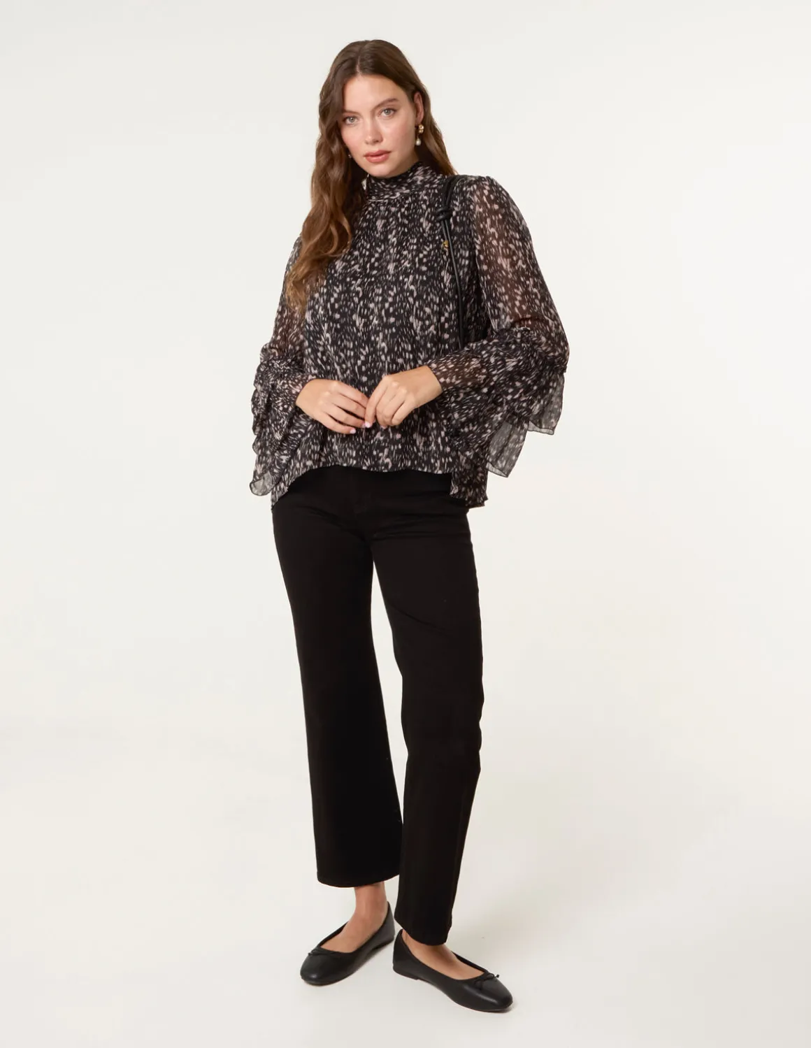 Frill Sleeve Blouse