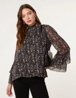 Frill Sleeve Blouse