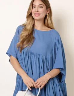 Gathered Oversized Top