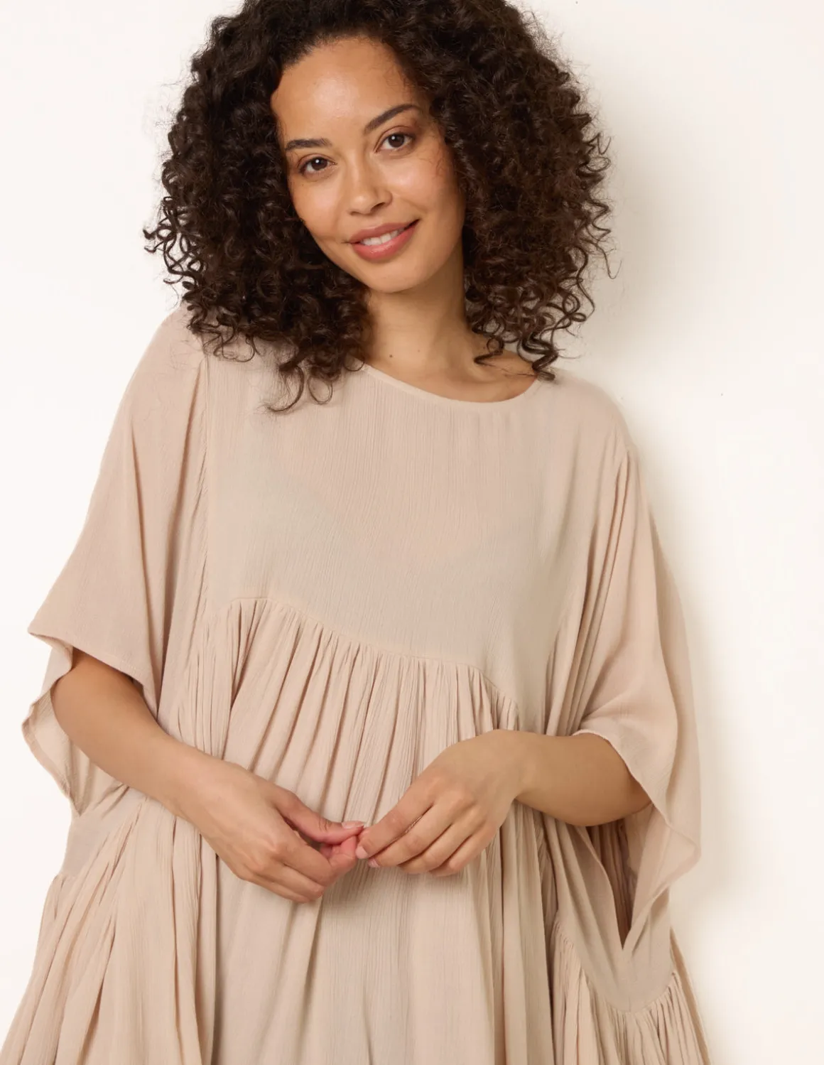 Gathered Oversized Top