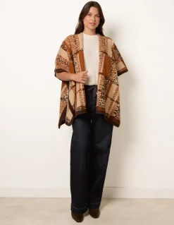 Geometric Patchwork Poncho