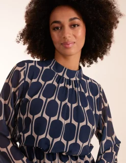 Geometric Print Dress