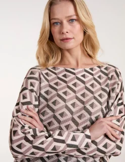 Geometric Print Top