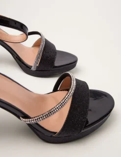 Glitter Diamante Heels