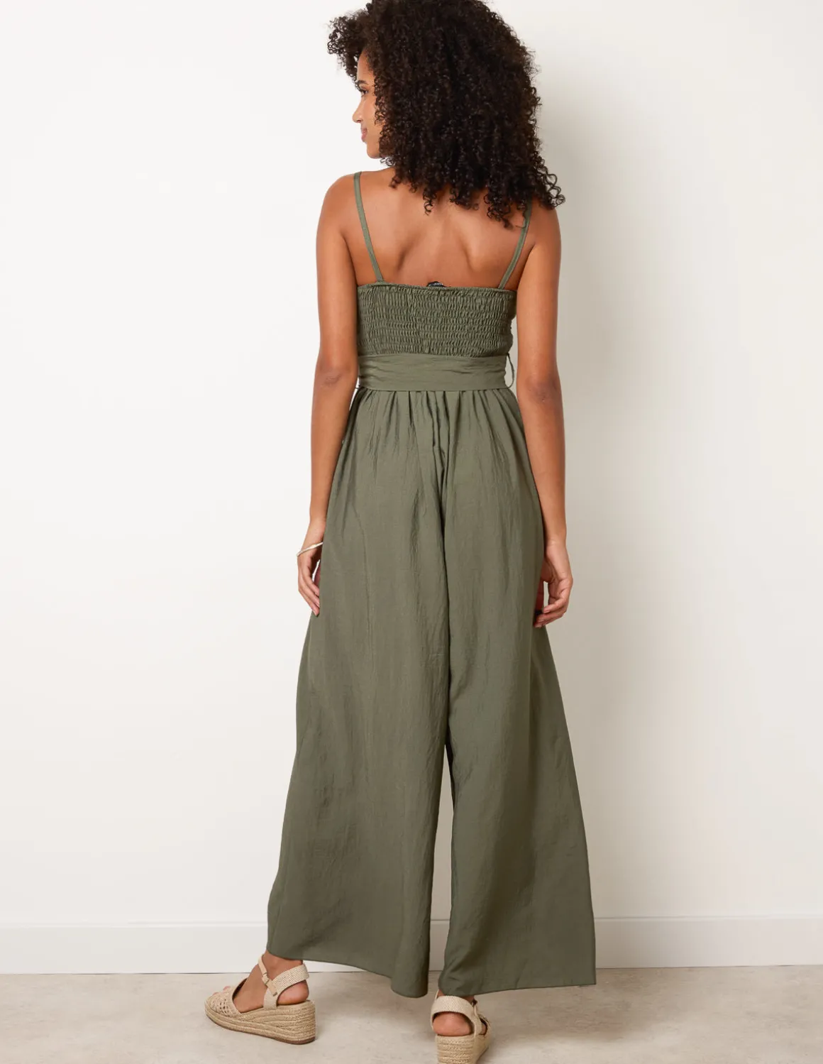 Gold Detailed Embroidered Stitching Jumpsuit