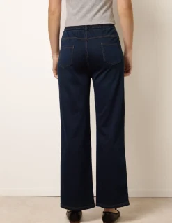 Herringbone Tie Up Stretch Trousers