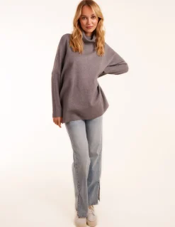 High Neck Boxy Jumper