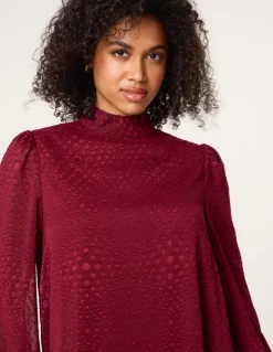 High Neck Shift Dress