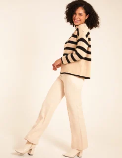 High Neck Striped Jumper