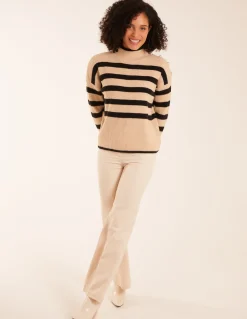 High Neck Striped Jumper